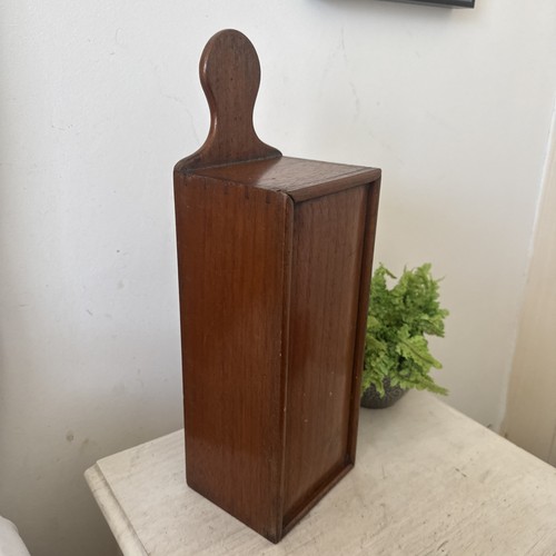 Antique georgian wooden candle - antique,