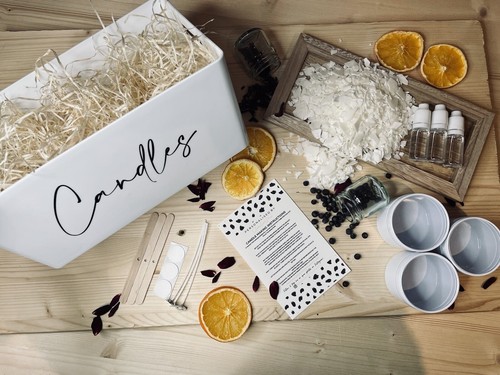 Candle making kit with - making, storage
