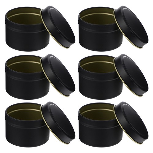 6pcs candle jars with - 6pcs, lid