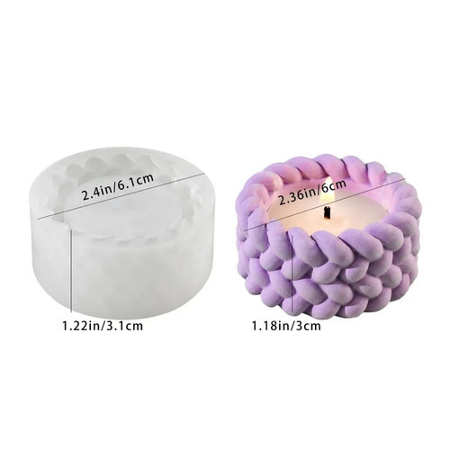 Hemp rope candle cup silicone - cup,