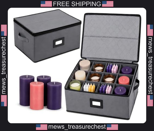 Candle storage organizer box - organizer,