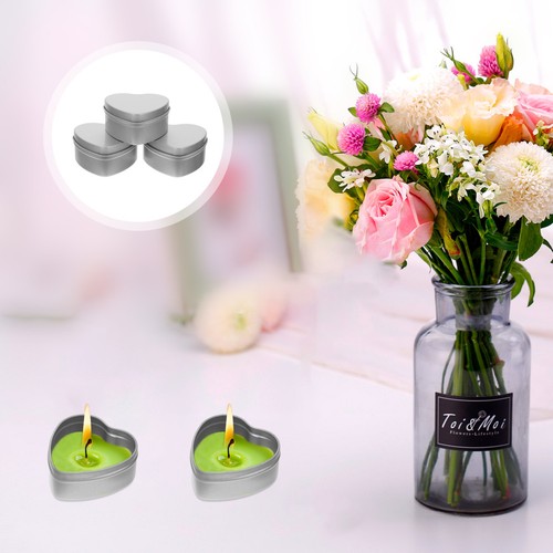 6pcs heart shaped tinplate - 6pcs,