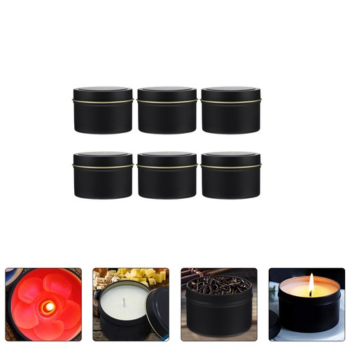 6pcs candle jars with - 6pcs,