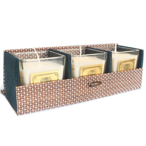 Triple box fine bamboo - bamboo, gift