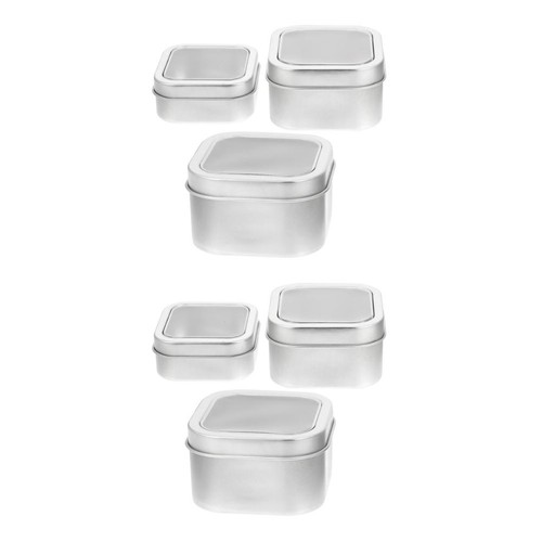 6pcs reusable tin - 6pcs,