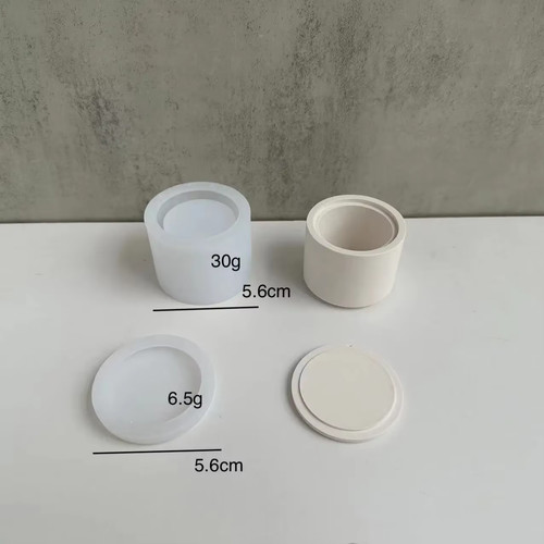 Round candle jar - candle,