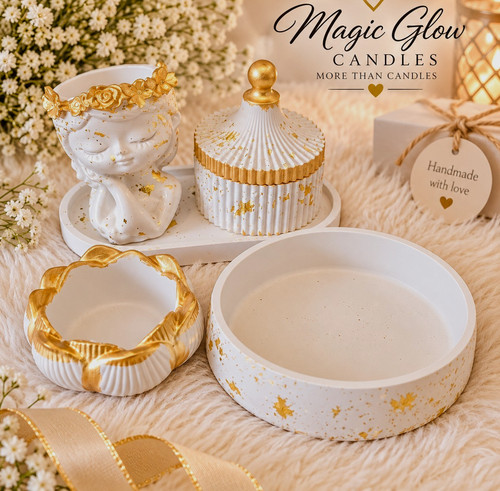 Handmade plaster home decor - plaster,