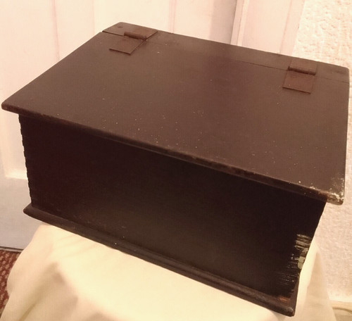 Vtg wood candle - vtg, box