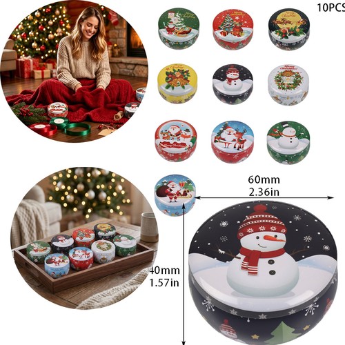 10pc xmas decor metal - 10pc,
