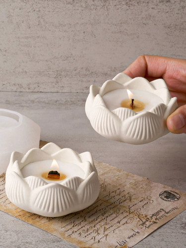 Silicone lotus candle holder - lotus,
